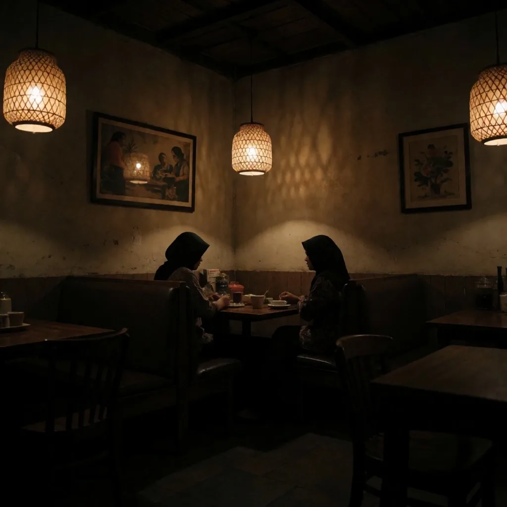 Pertemuan dengan sumber anonim di tempat yang redup